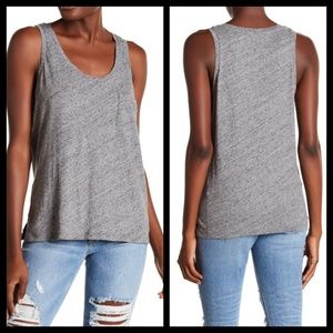 {MADEWELL} Slub Knit Scoop Neck Pocket Tank Top